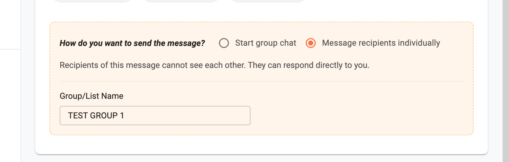 How to send text to multiple contacts without group message 