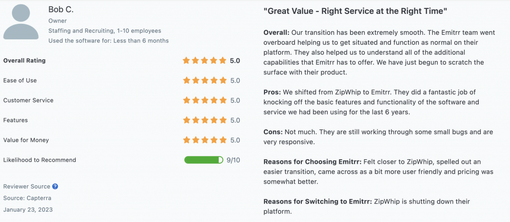 Emittrr review