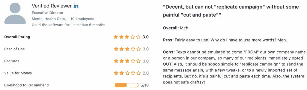 Customer Review