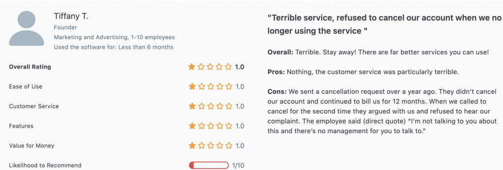Customer Review