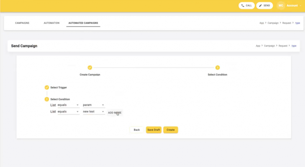 Assigning lists for automatiom