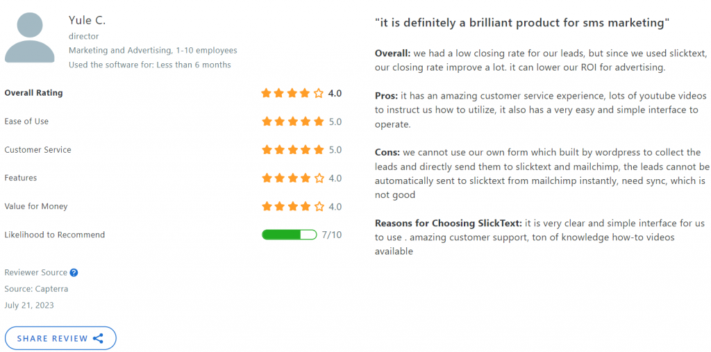 Slicktext review 3