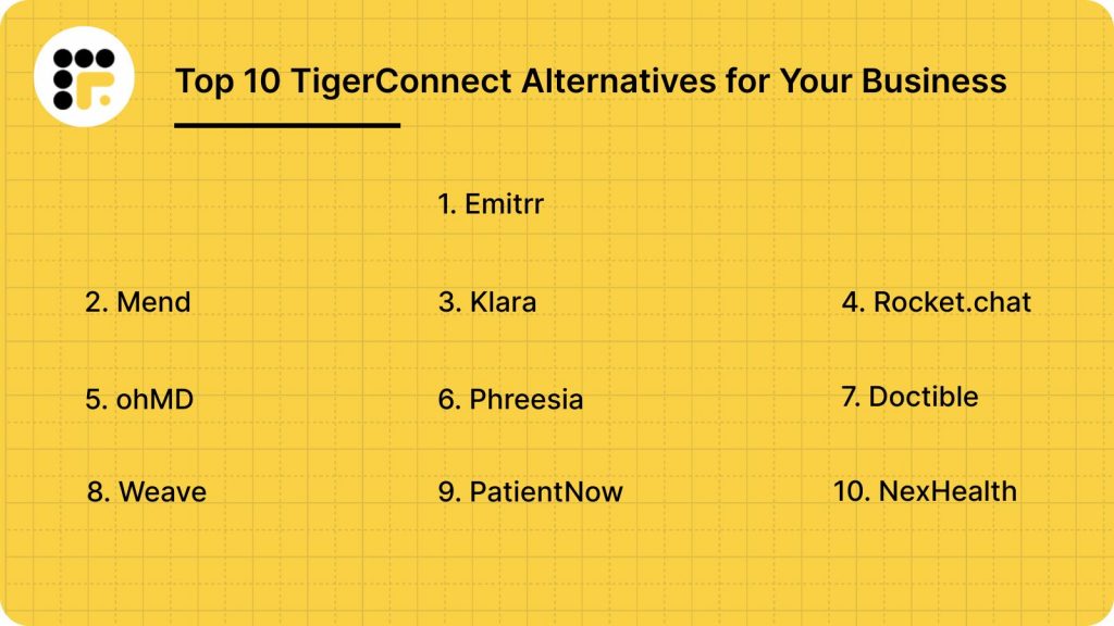 Top 10 TigerConnect Alternatives for Your Business