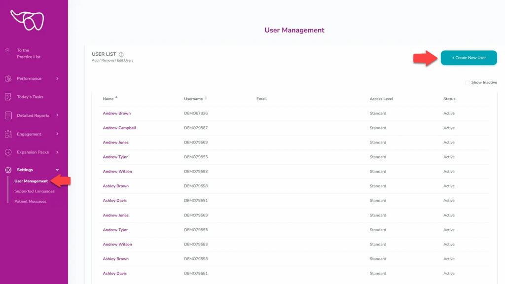 dashboard of MaxAssist