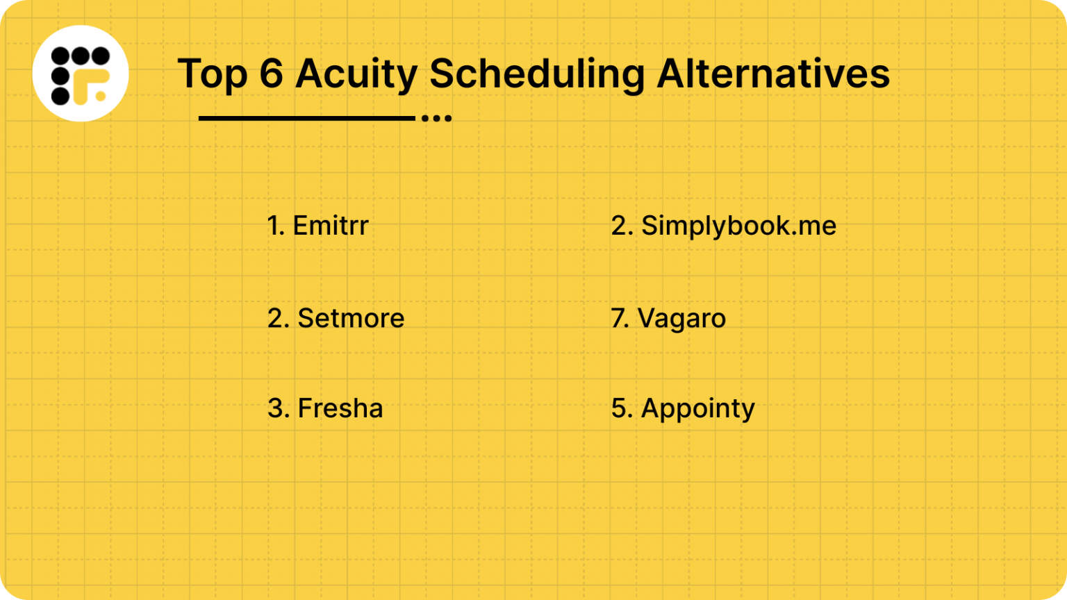 Top 6 Acuity Scheduling Alternatives