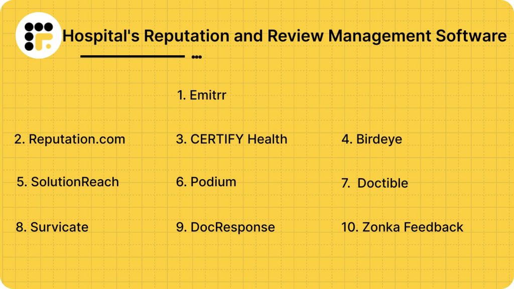 Hospital's Reputation and Review Management Software