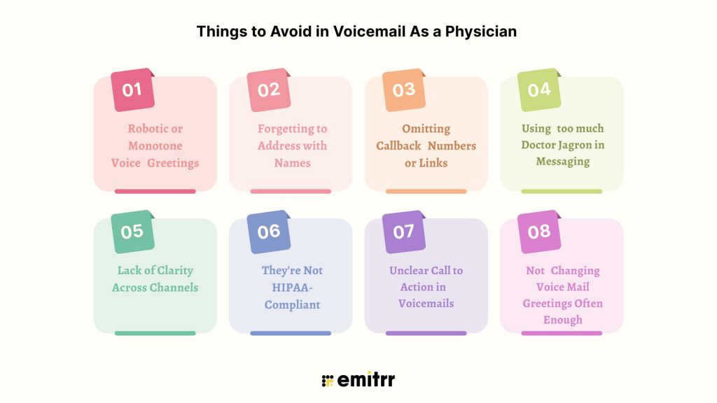 Things to Avoid in Voicemail As a Physician 