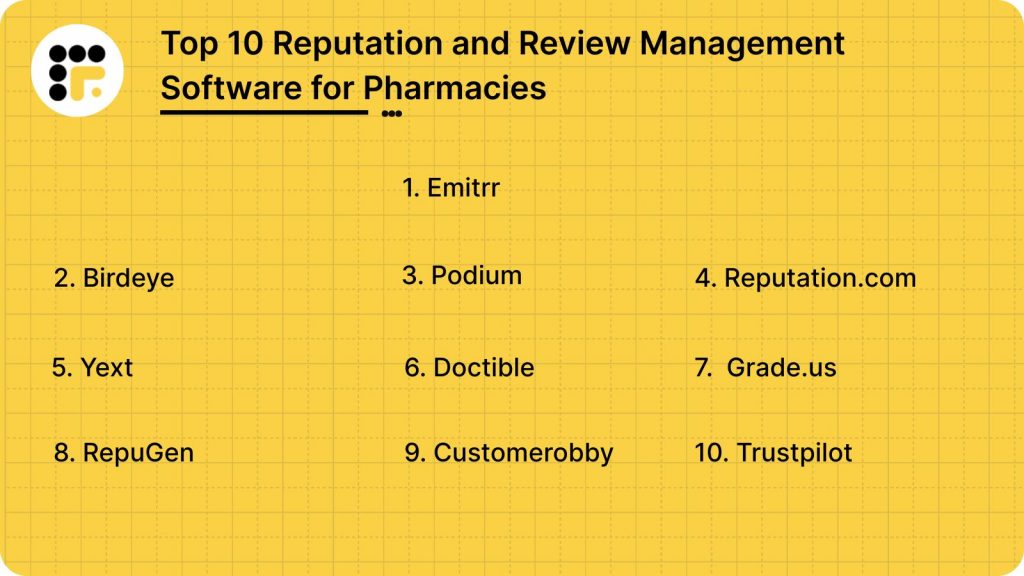 Top Reputation and Review Management Software for Pharmacies