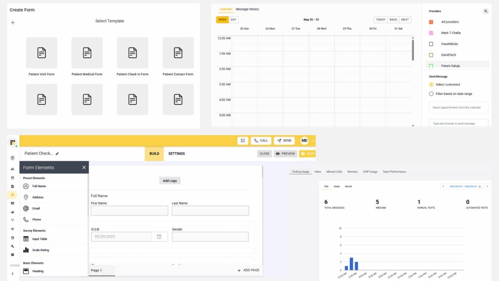 emitrr's dashboard image showing scheduling featurea