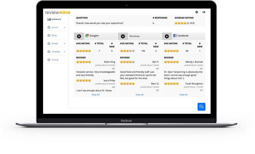 ReviewWave dashboard
