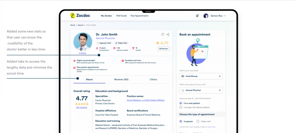 zocdoc dashboard