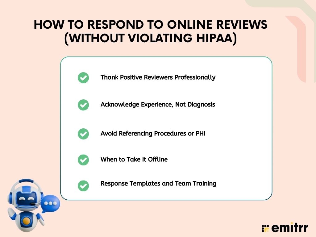 How to Respond to Online Reviews (Without Violating HIPAA)