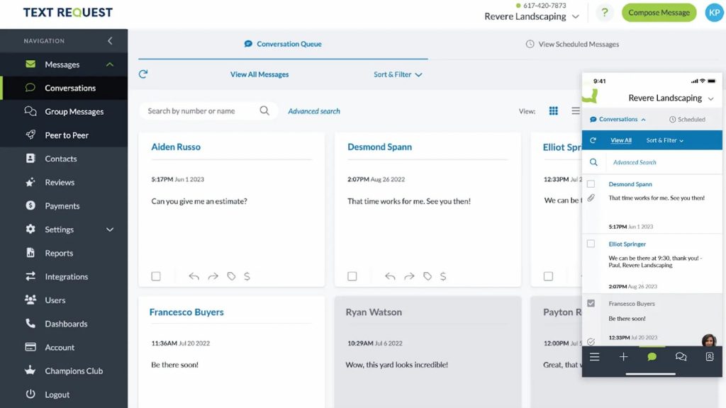 employee texting system