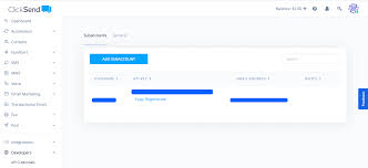 clicksend dashboard