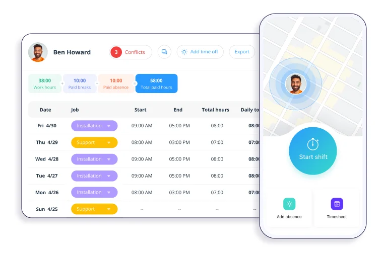 connecteam dashboard