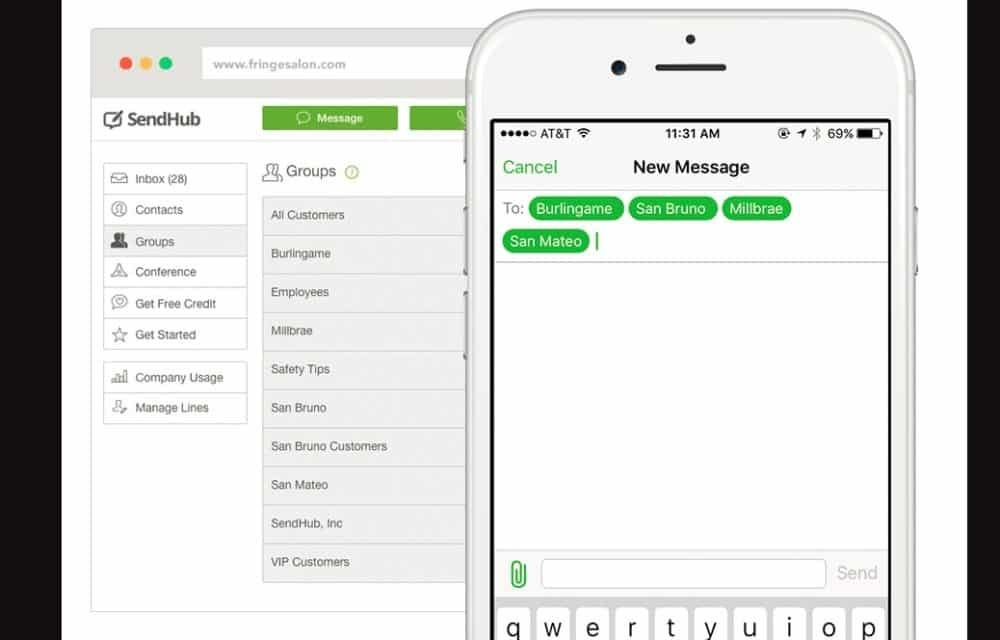 11. SendHub dashboard