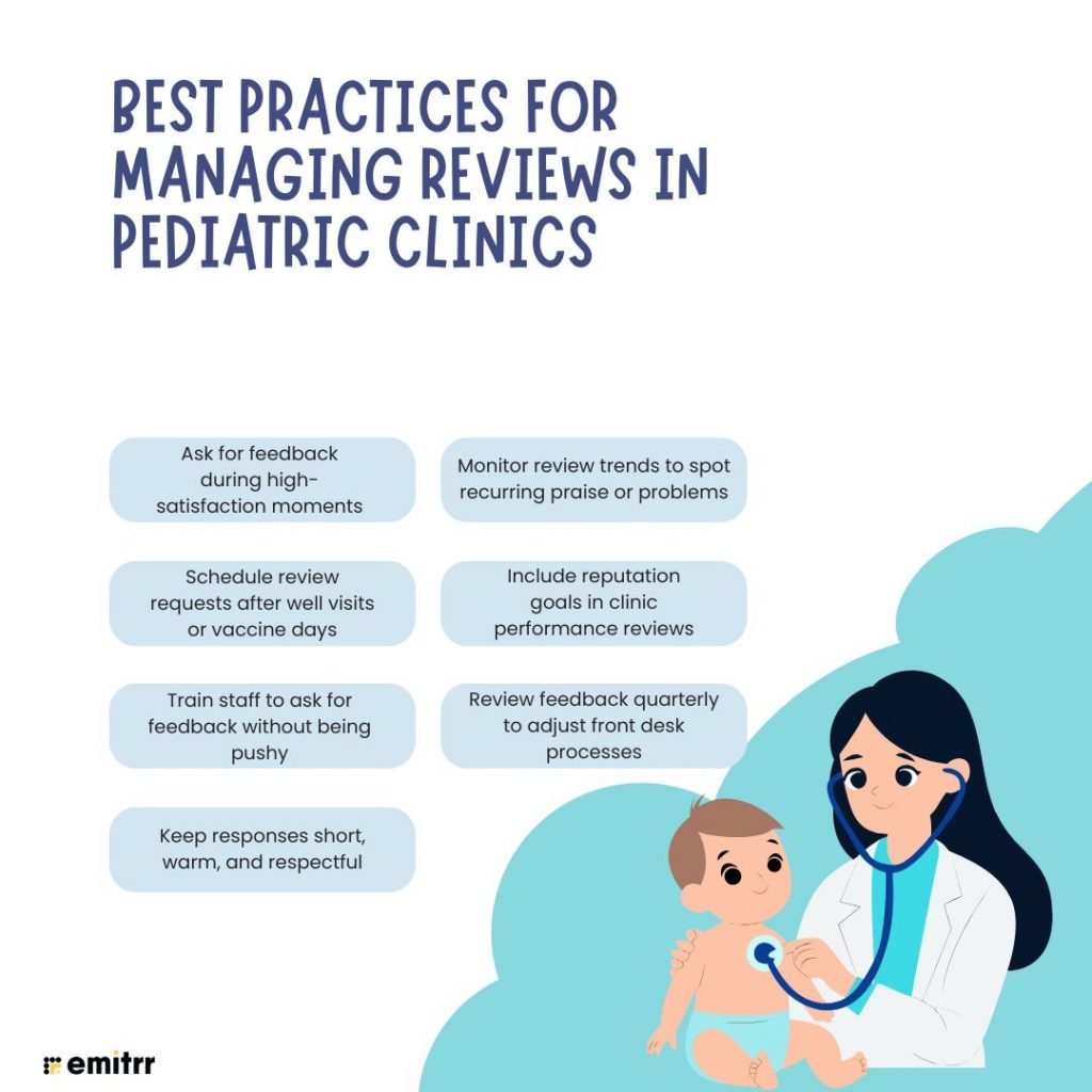 Best Practices for Managing Reviews in Pediatric Clinics