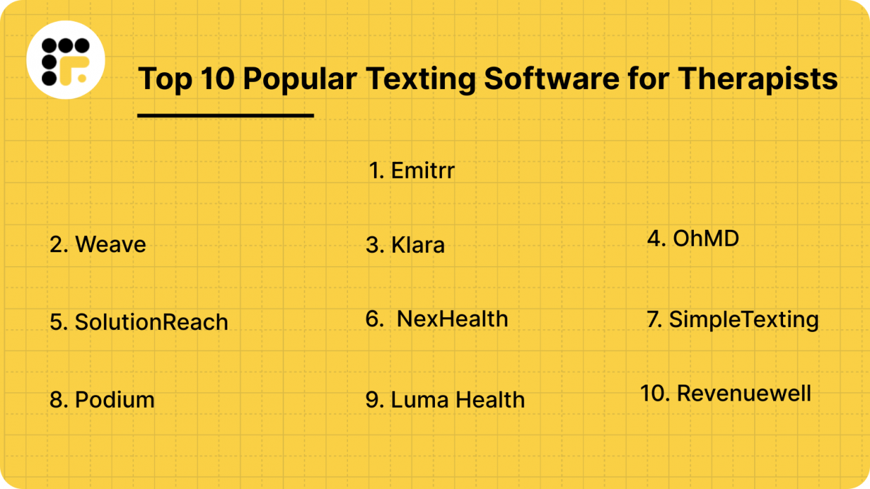 10 Best HIPA-Compliant Texting Software for Therapists in 2026