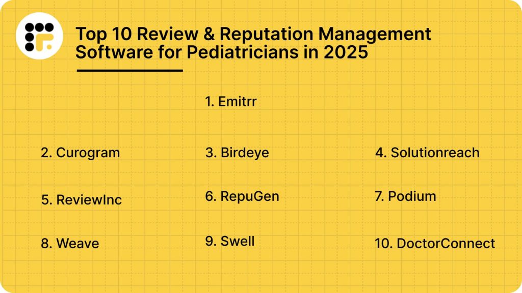 Top 10 Review & Reputation Management Software for Pediatricians in 2025
