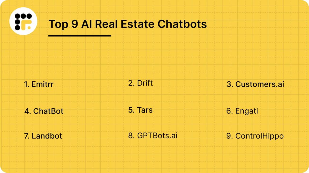 image showing Top 9 AI Real Estate Chatbots