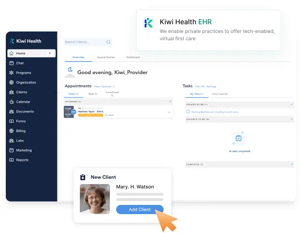 kiwi health dashboard