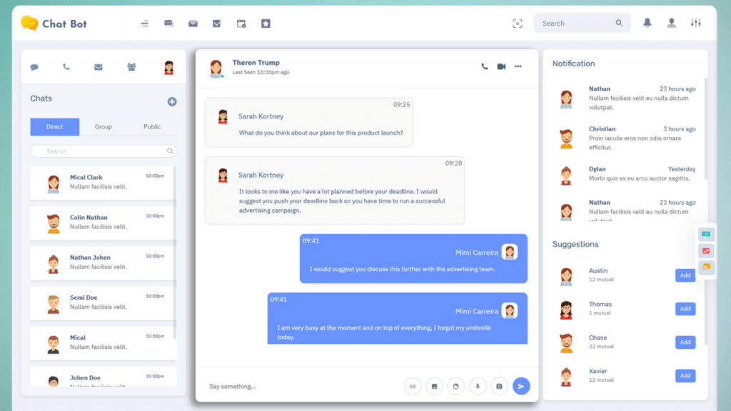 screenshot showing live chat's ai website chatbot