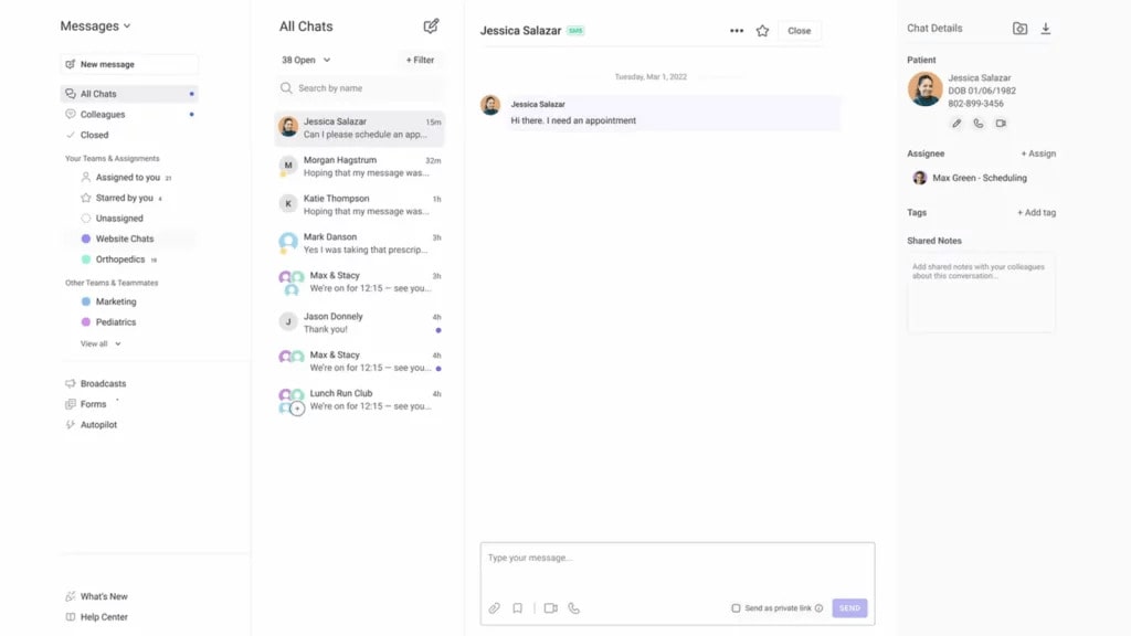 VoIP software for medical devuce companies