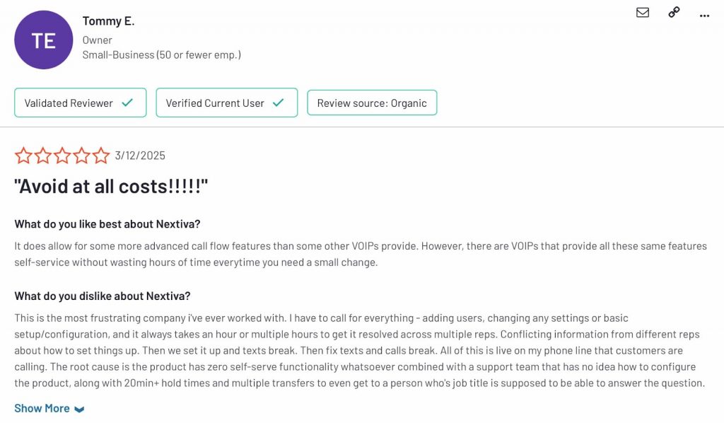 Nextiva reviews