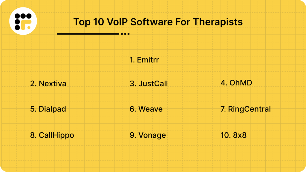 Top 10 VoIP Software For Therapists