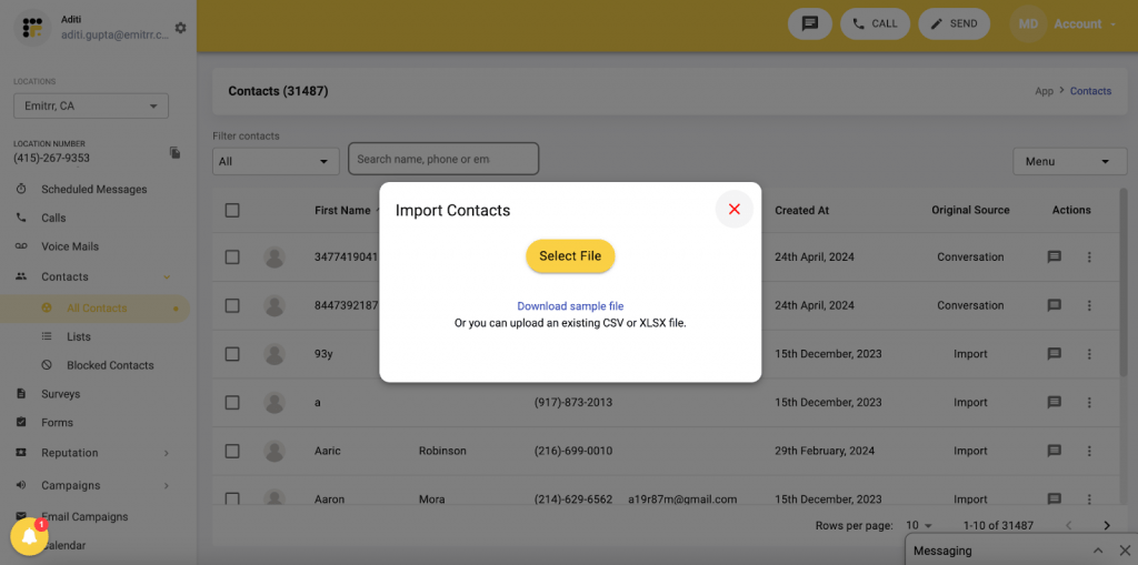 Easily Import Contacts in a Few Clicks