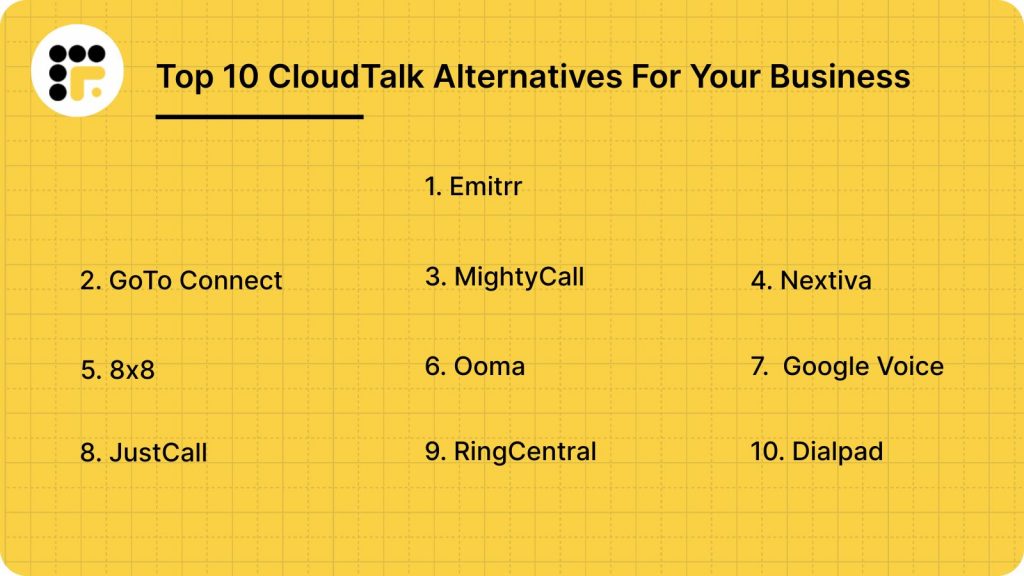 Top 10 CloudTalk Alternatives For Your Business