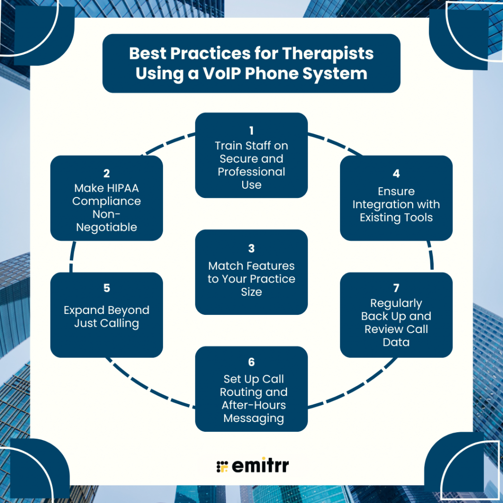 Best Practices for Therapists Using a VoIP Phone System