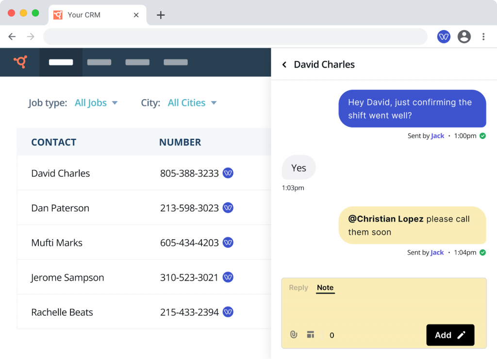 whippy voice ai dashboard
