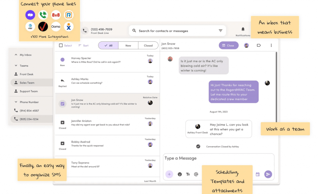 messagedesk dashboard image
