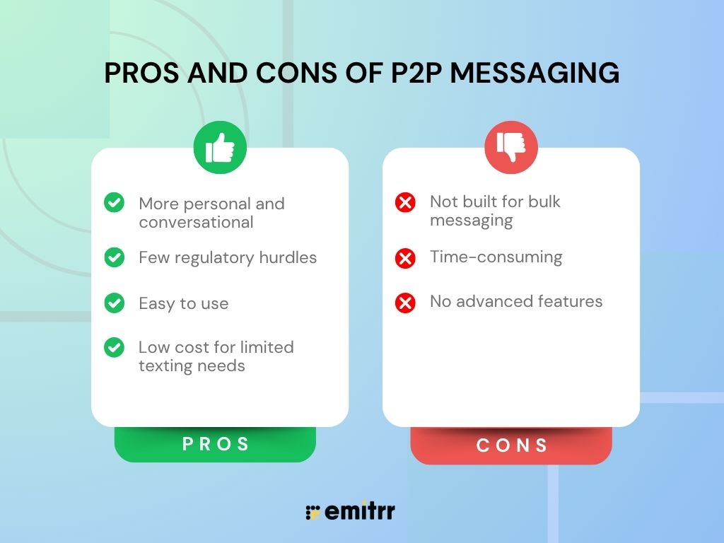 Pros and Cons Of P2P Messaging