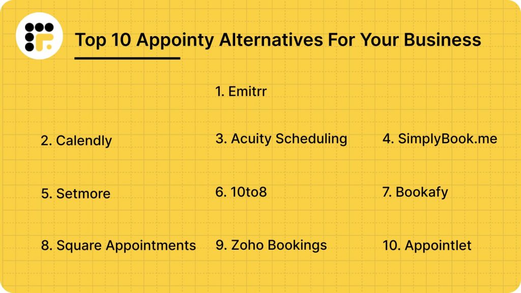 Top 10 Appointy Alternatives For Your Business