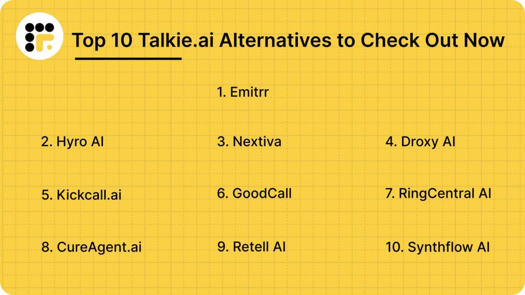 Top 10 Talkie.ai Alternatives to Check Out Now