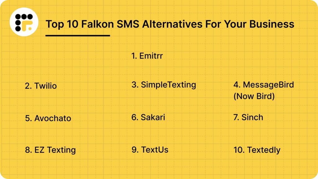 Top 10 Falkon SMS Alternatives For Your Business