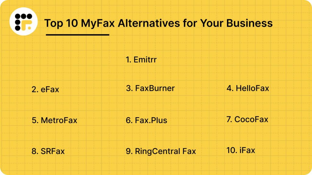 Top 10 MyFax Alternatives for Your Business