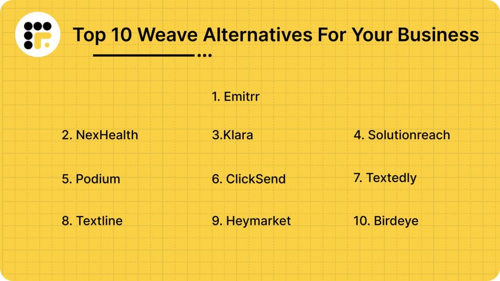 Top 10 Weave Alternatives For Your Business