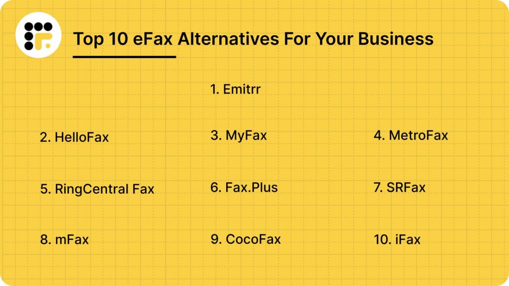 Top 10 eFax Alternatives For Your Business