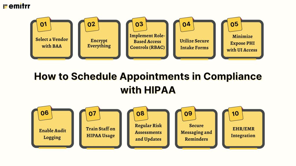 How to Schedule Appointments in Compliance with HIPAA