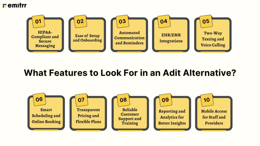 What Features to Look For in an Adit Alternative?