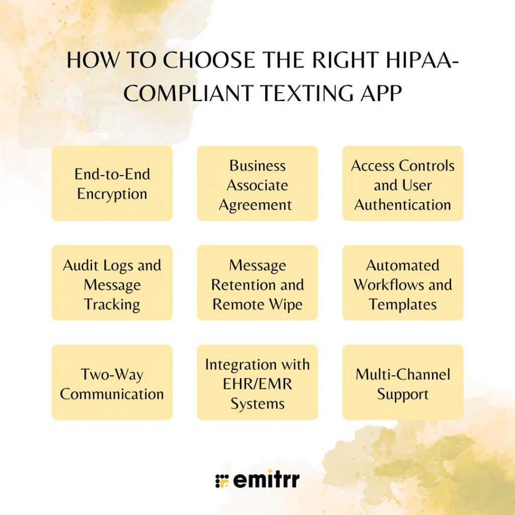 How to Choose the Right HIPAA-Compliant Texting App