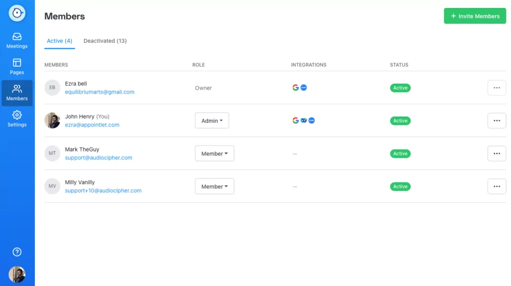 appointlet dashboard
