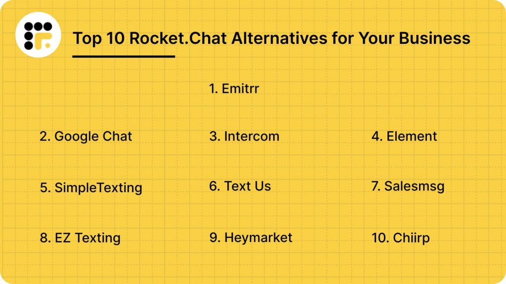 Top 10 Rocket.Chat Alternatives for Your Business