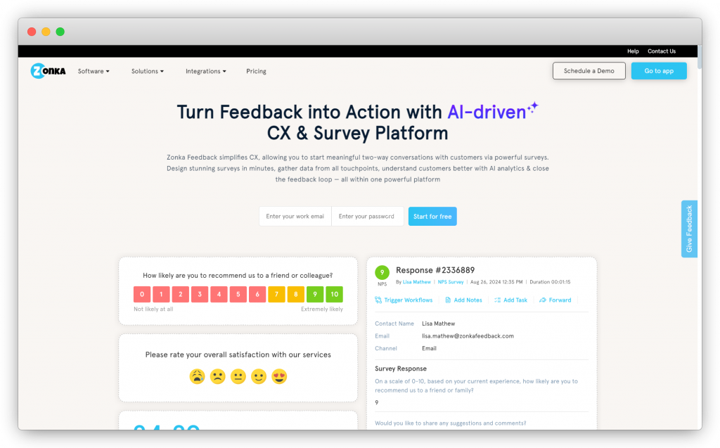 zonka feedback dashboard
