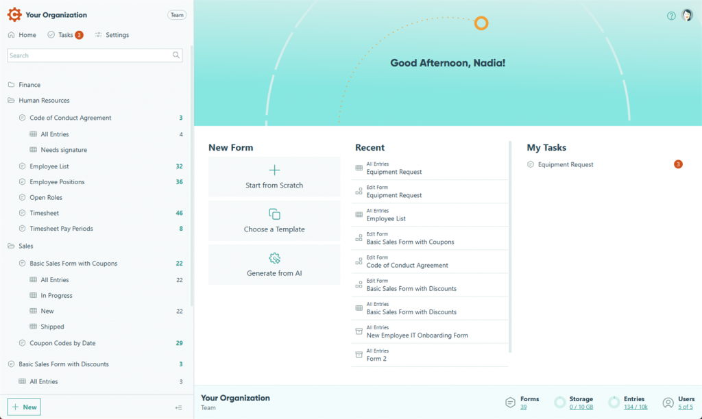 cognito-forms-dashboard