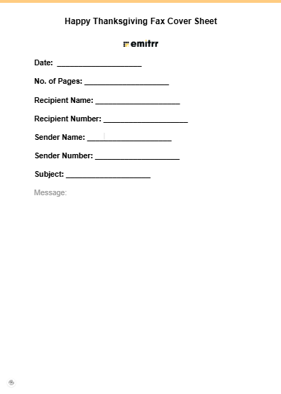 HIPAA Compliant Fax Cover Sheet