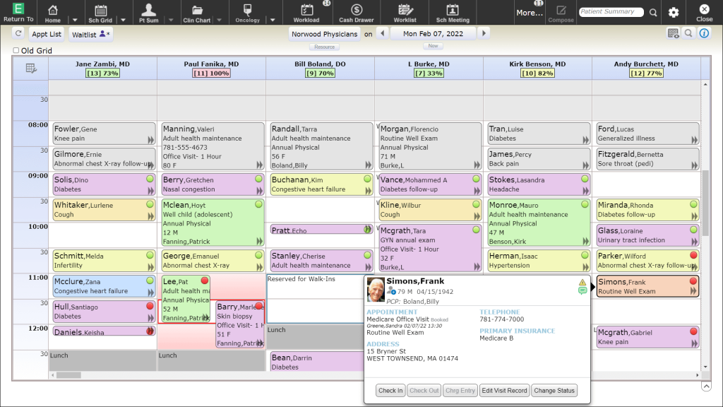 Meditech Expanse dashboard image